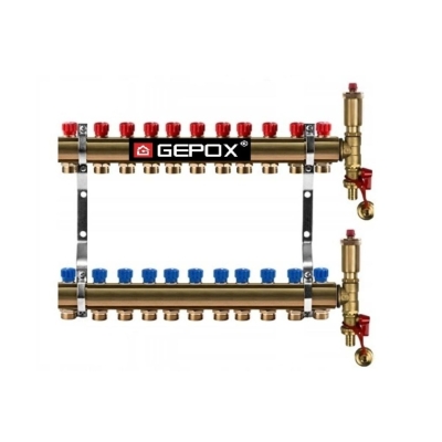 Rozdzielacz 11 obwodów do grzejników C.O grzejnikowy